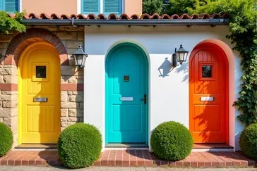 Kolorowe drzwi wejściowe: przewodnik po trendach, wyborze i funkcjonalności